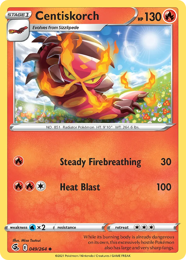 Centiskorch — SWSH08: Fusion Strike — Pokémon