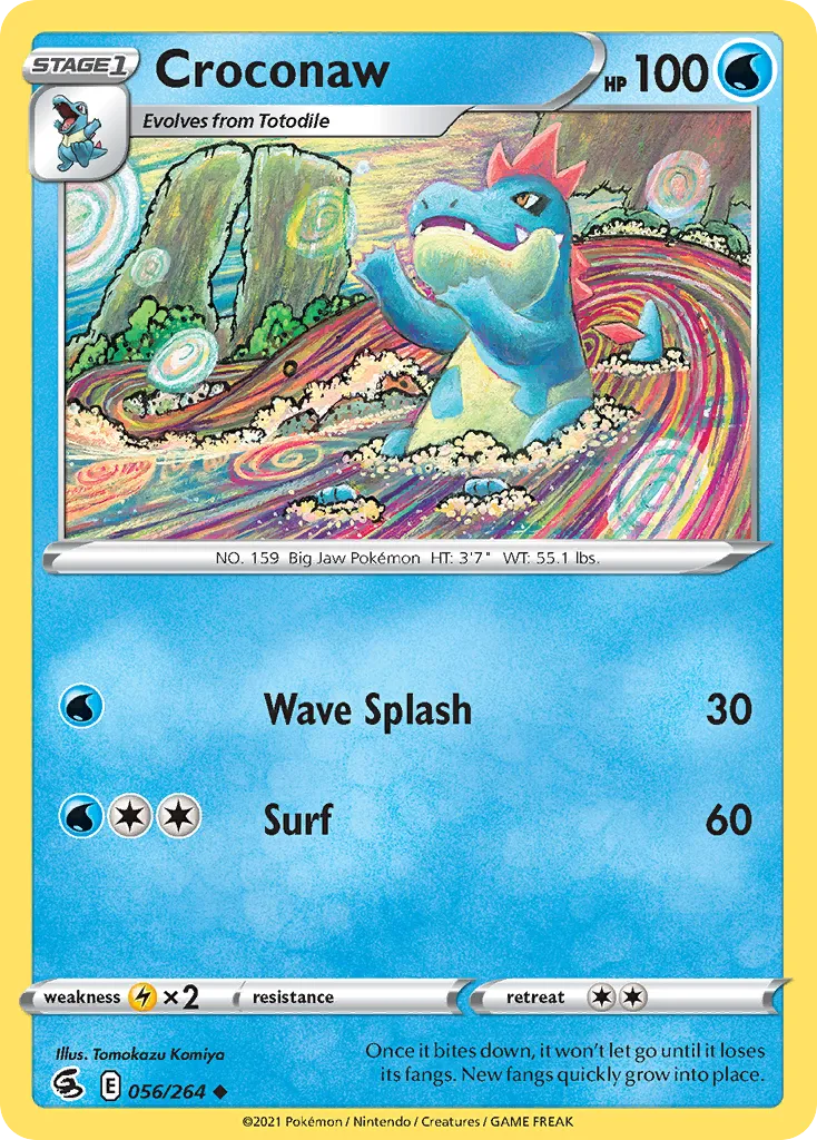 Croconaw — SWSH08: Fusion Strike — Pokémon