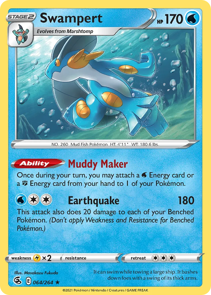 Swampert — SWSH08: Fusion Strike — Pokémon