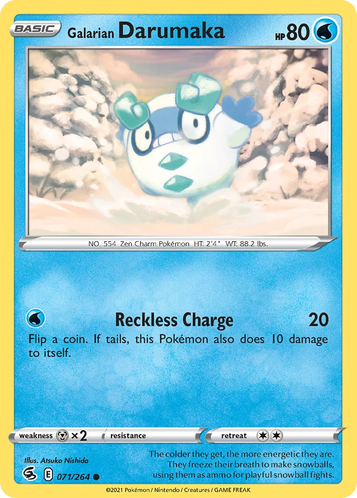 Darumarond de Galar — SWSH08: Fusion Strike — Pokémon