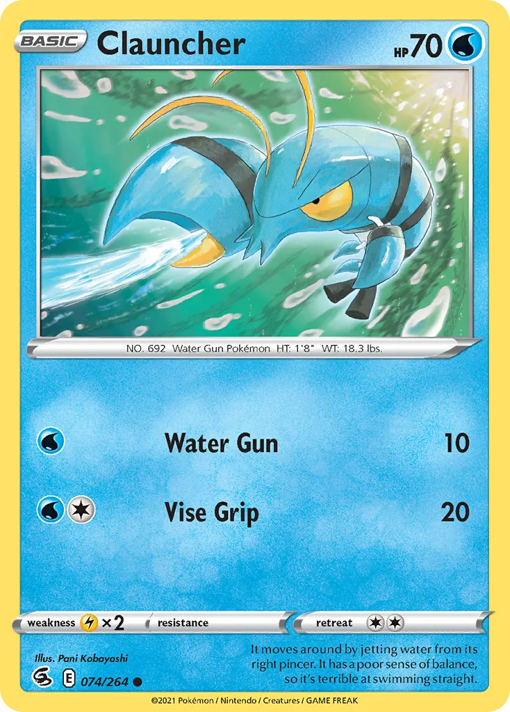 Clauncher — SWSH08: Fusion Strike — Pokémon