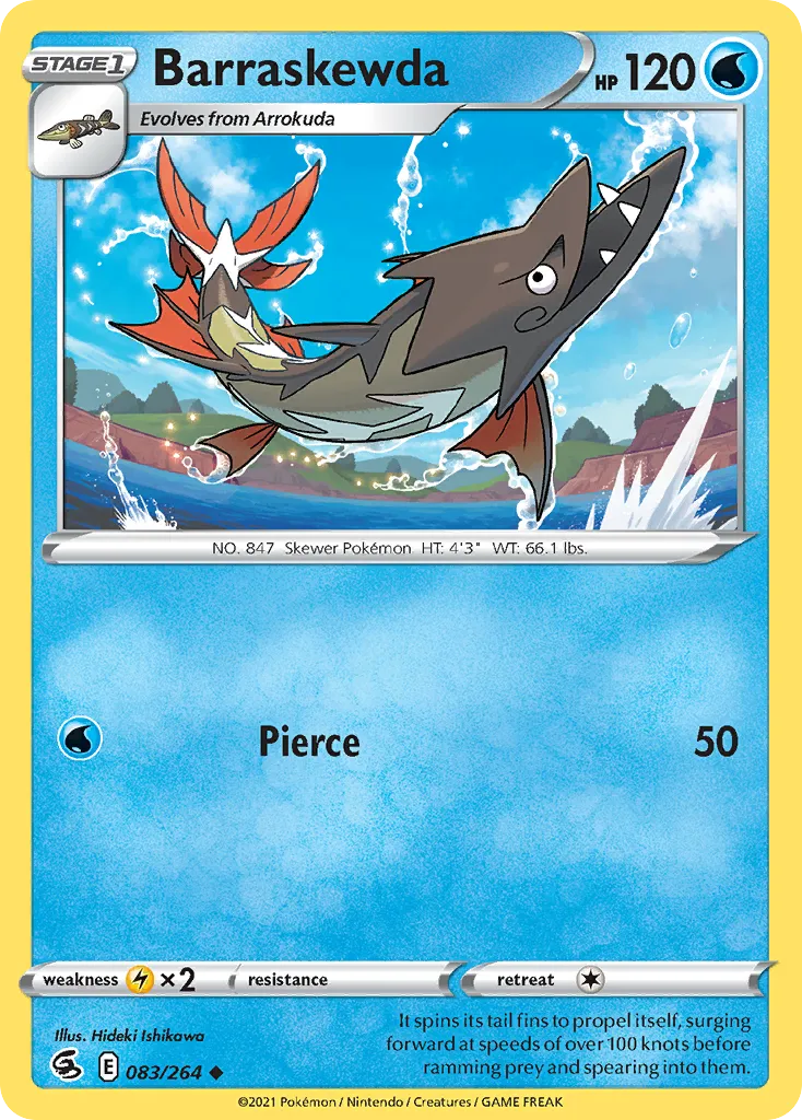 Barraskewda — SWSH08: Fusion Strike — Pokémon