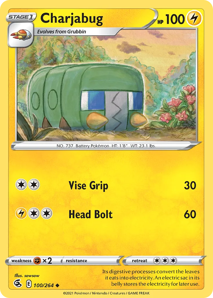 Charjabug — SWSH08: Fusion Strike — Pokemon