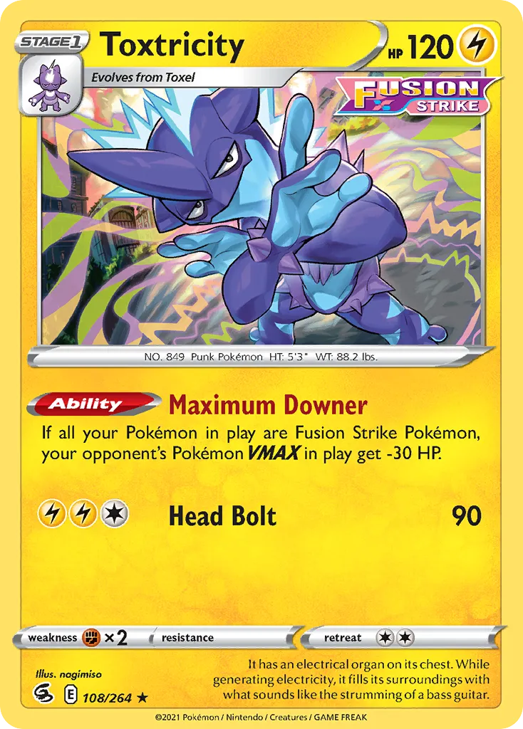 Toxtricity — SWSH08: Fusion Strike — Pokémon
