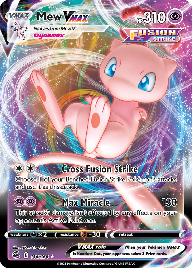 Mew VMAX — SWSH08: Fusion Strike — Pokémon