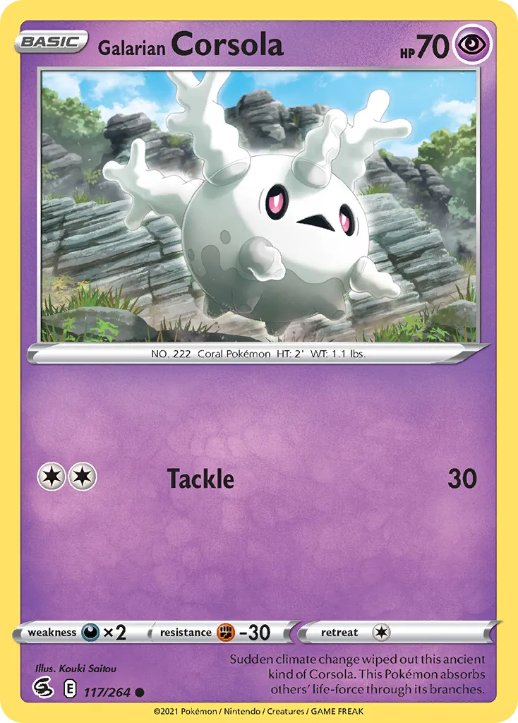 Galarian Corsola — SWSH08: Fusion Strike — Pokémon