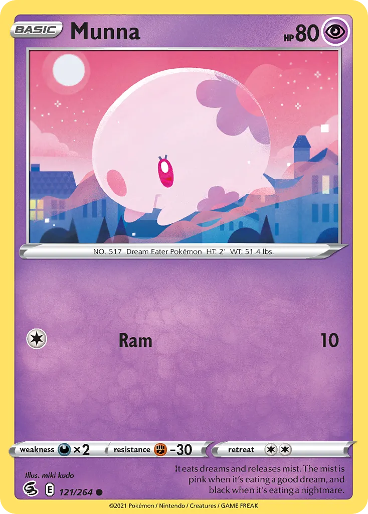 Munna — SWSH08: Fusion Strike — Pokémon