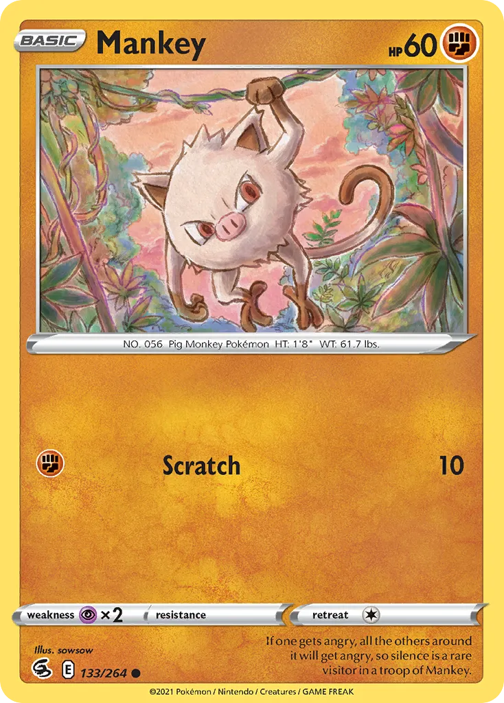 Mankey — SWSH08: Fusion Strike — Pokémon
