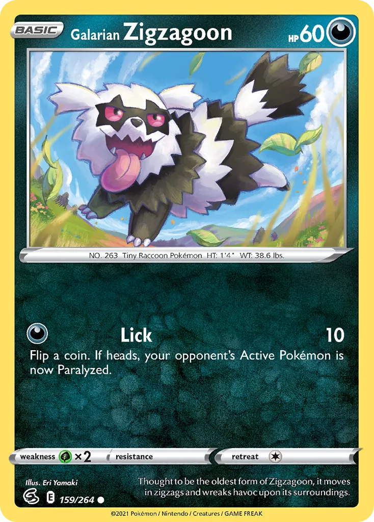 Galarian Zigzagoon — SWSH08: Fusion Strike — Pokémon