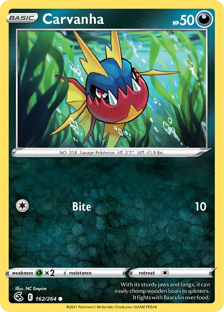 Carvanha — SWSH08: Fusion Strike — Pokémon