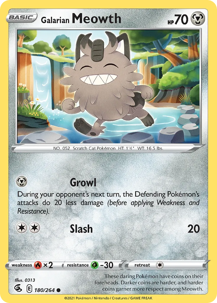 Miaouss de Galar — SWSH08: Fusion Strike — Pokémon