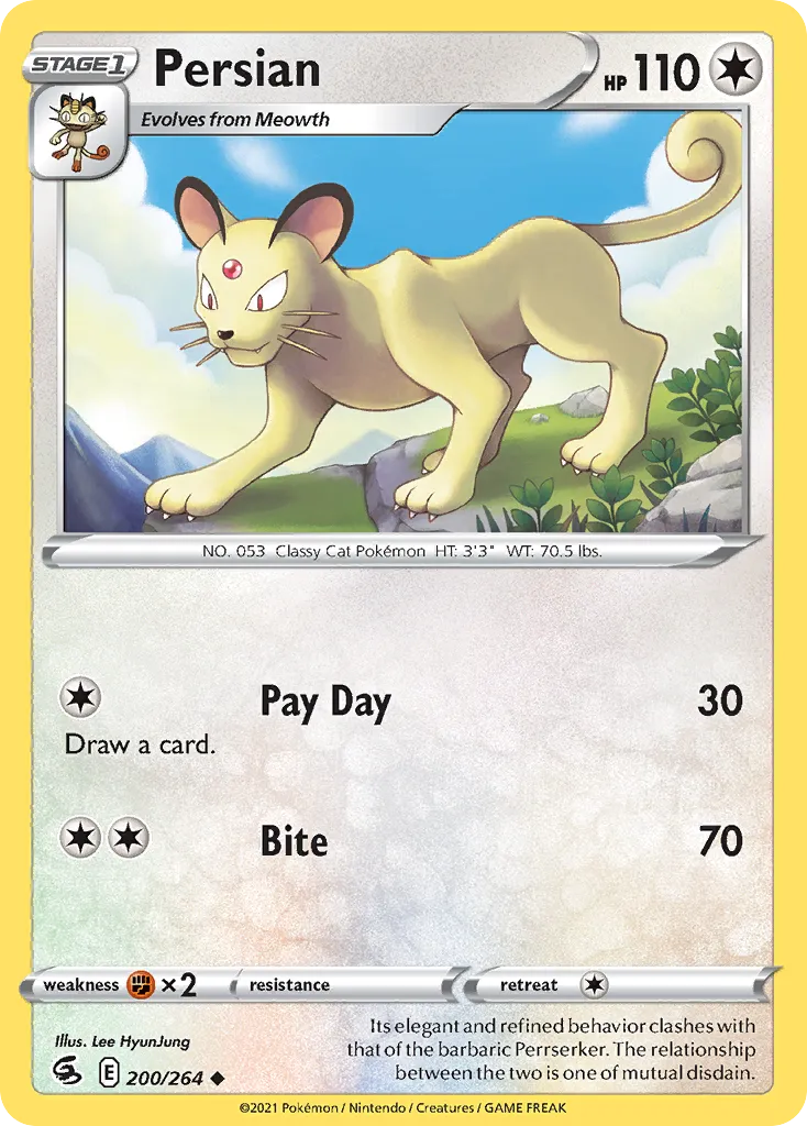 Persian — SWSH08: Fusion Strike — Pokémon