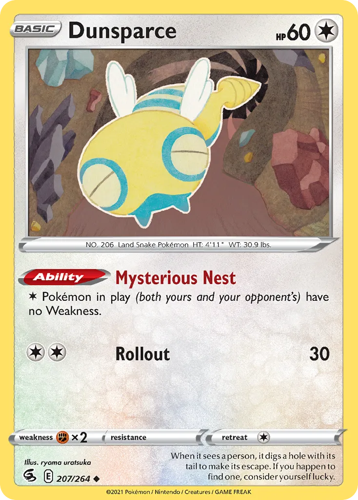 Dunsparce — SWSH08: Fusion Strike — Pokémon