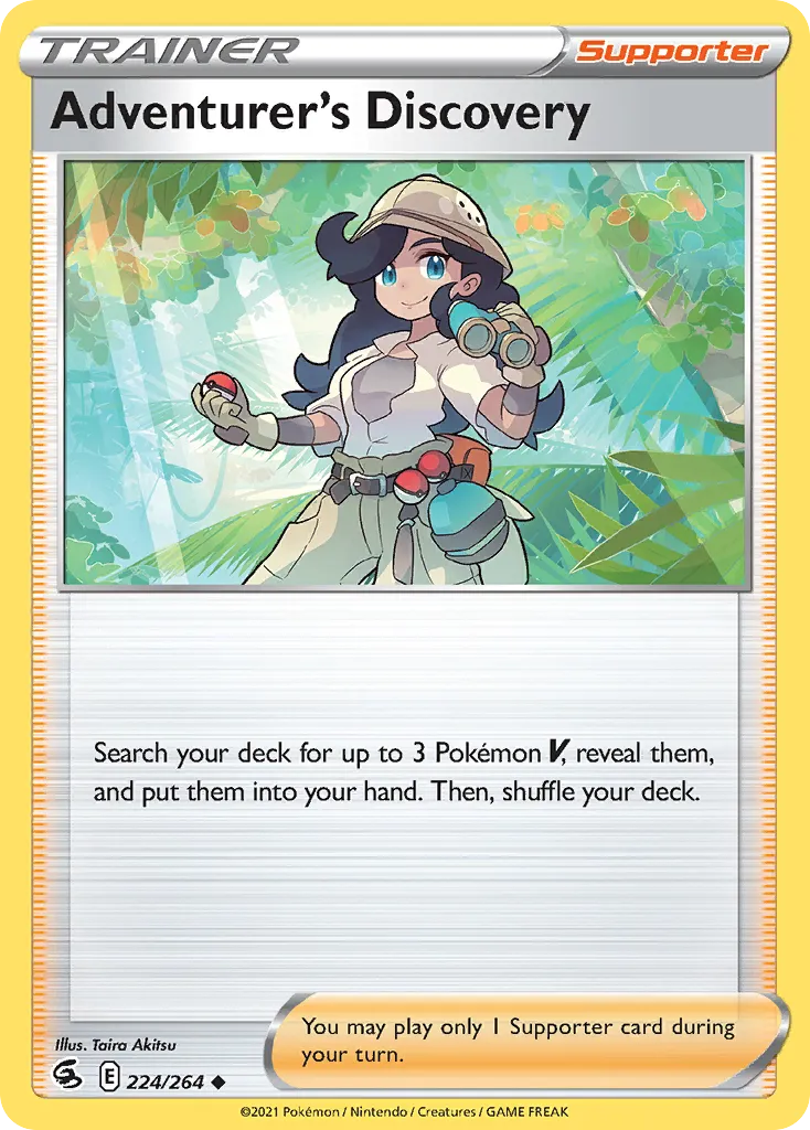 Adventurer's Discovery from SWSH08: Fusion Strike - Pokemon