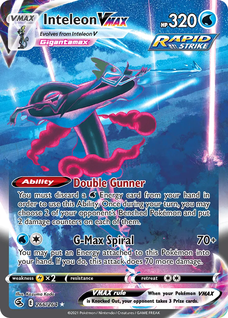 Inteleon VMAX — SWSH08: Fusion Strike — Pokémon