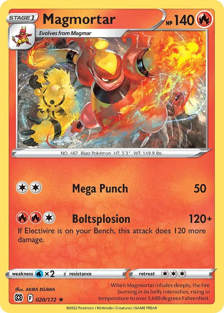 Magmortar — SWSH09: Brilliant Stars — Pokémon