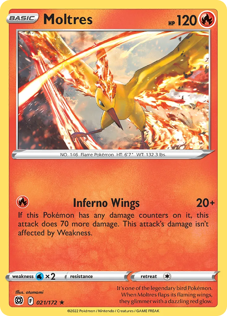 Moltres — SWSH09: Brilliant Stars — Pokémon