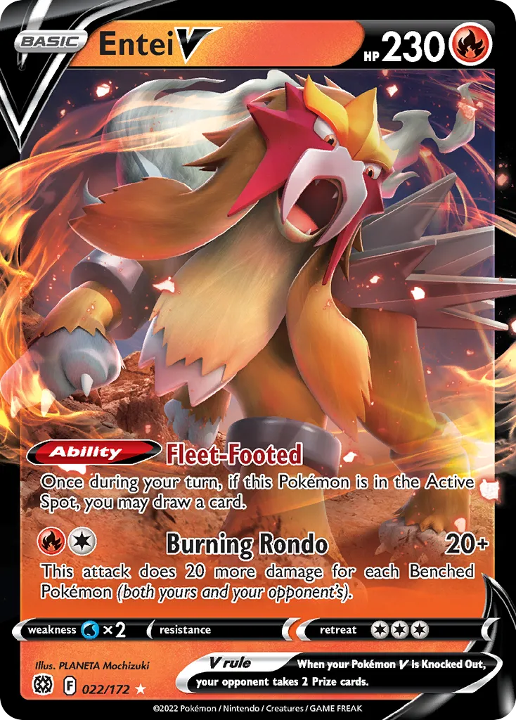 Entei V — SWSH09: Brilliant Stars — Pokémon