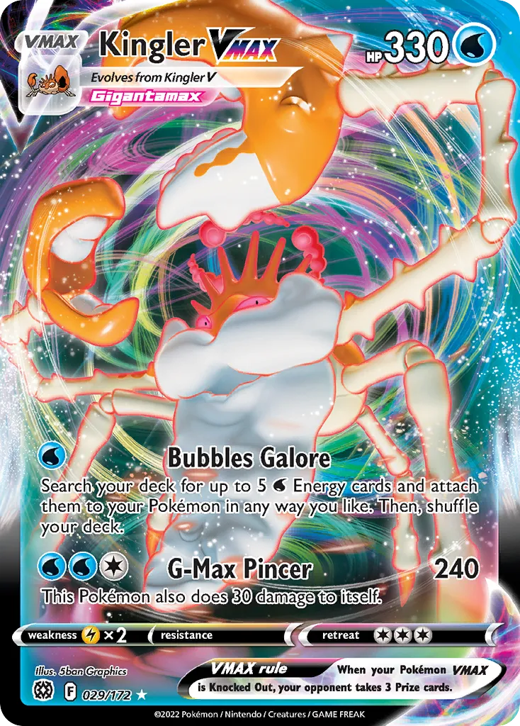 Kingler VMAX — SWSH09: Brilliant Stars — Pokémon