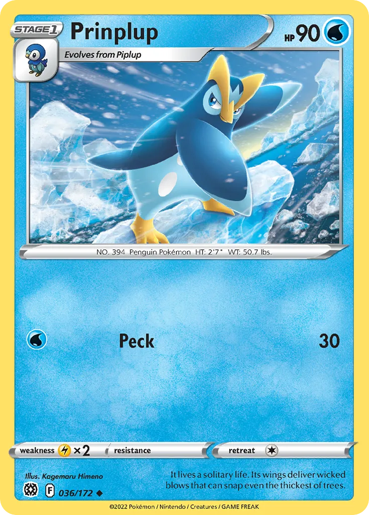 Prinplup — SWSH09: Brilliant Stars — Pokemon