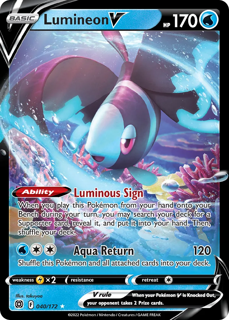 Lumineon V — SWSH09: Brilliant Stars — Pokémon