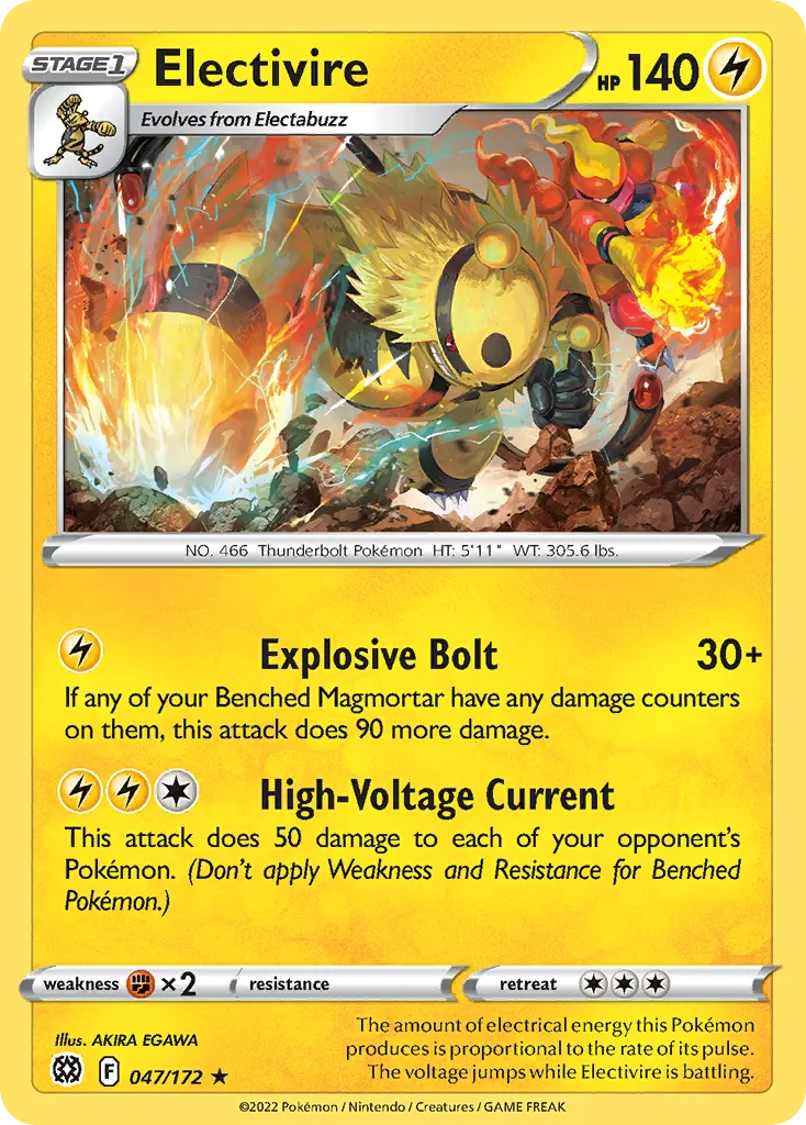 Electivire — SWSH09: Brilliant Stars — Pokémon