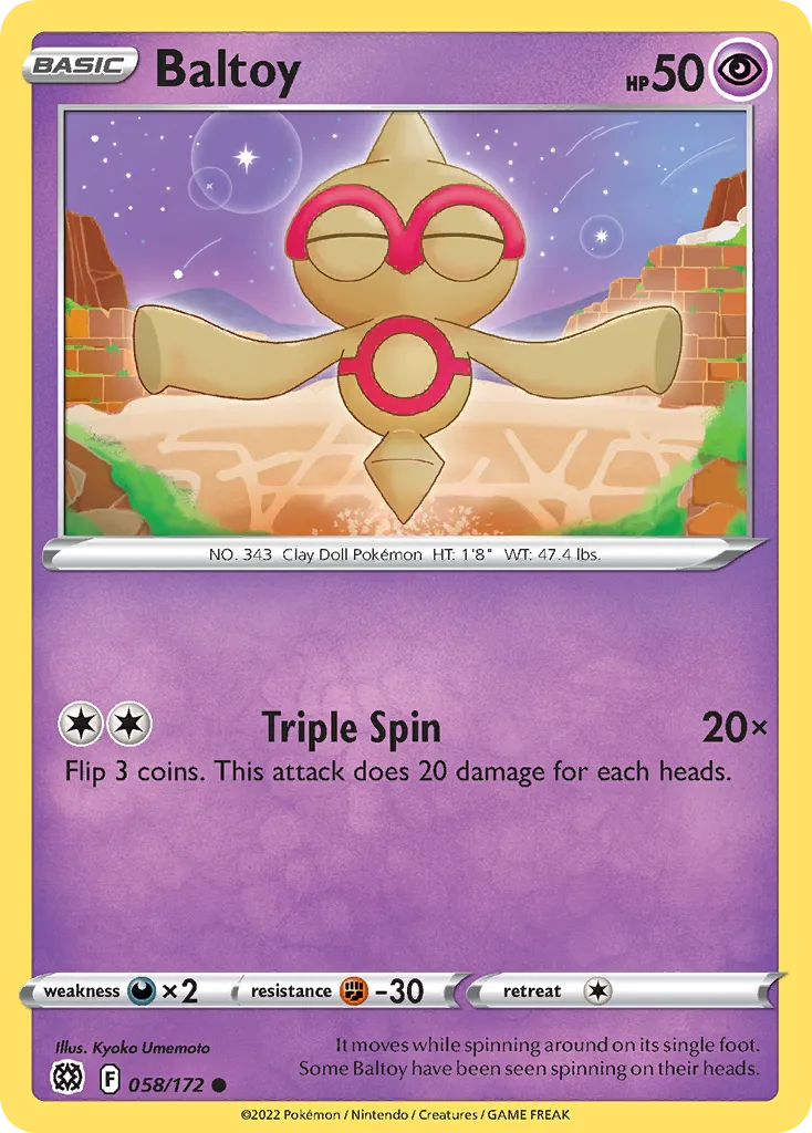 Baltoy — SWSH09: Brilliant Stars — Pokemon