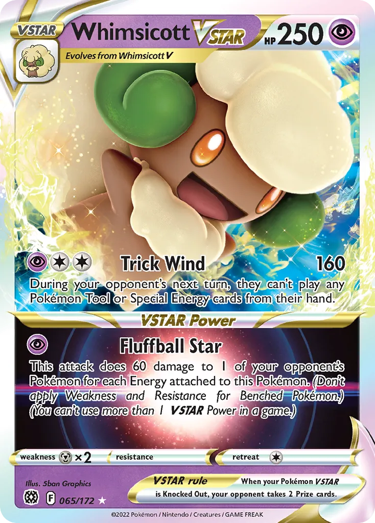 Whimsicott VSTAR — SWSH09: Brilliant Stars — Pokémon