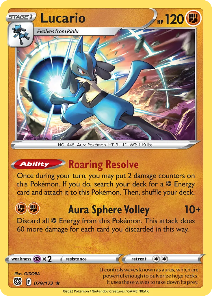 Lucario — SWSH09: Brilliant Stars — Pokémon