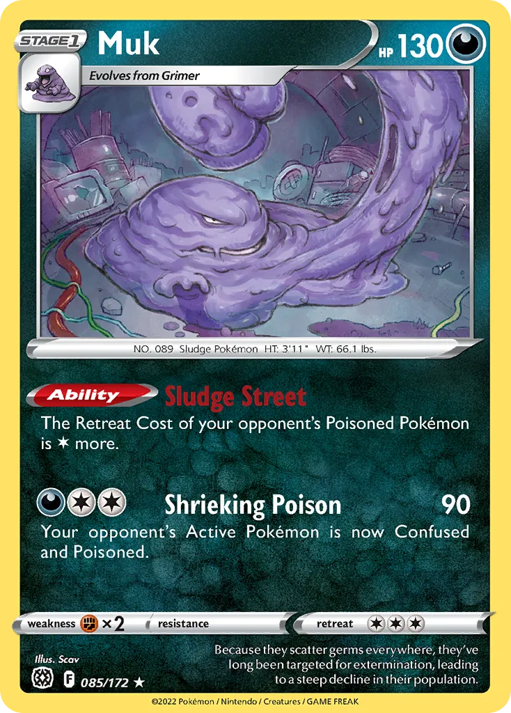Muk — SWSH09: Brilliant Stars — Pokemon
