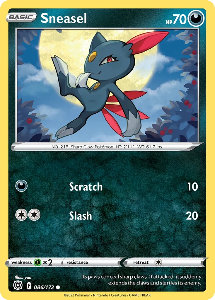 Sneasel — SWSH09: Brilliant Stars — Pokémon