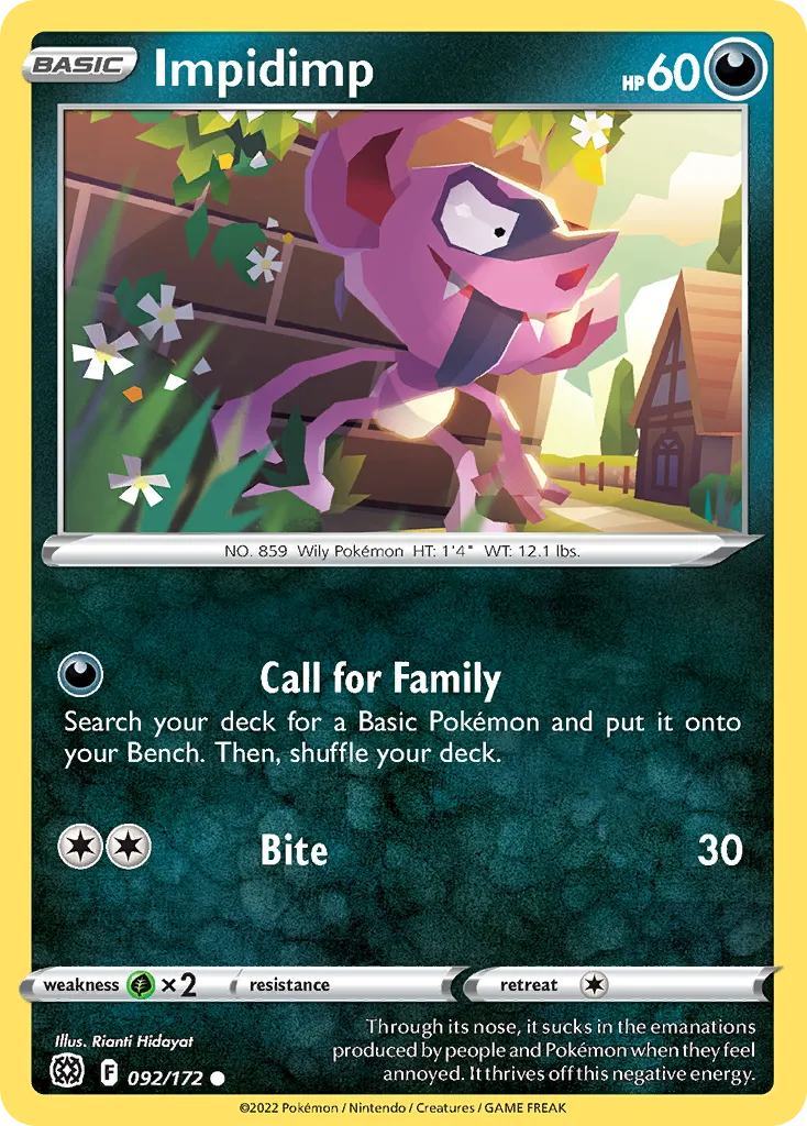 Impidimp — SWSH09: Brilliant Stars — Pokémon