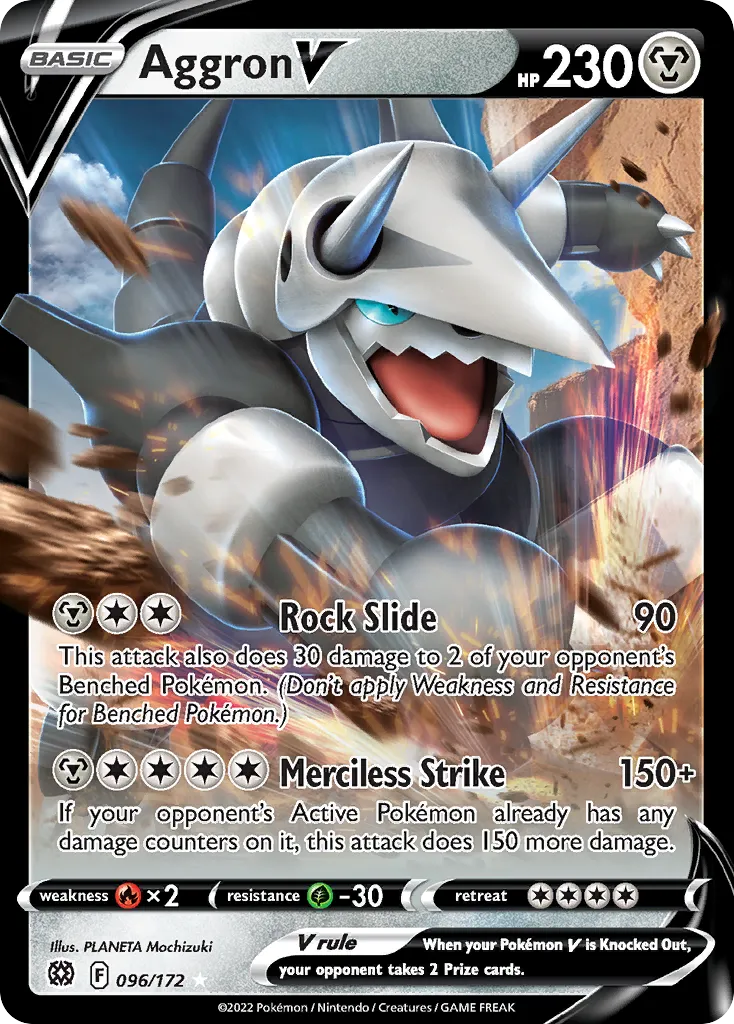 Aggron V — SWSH09: Brilliant Stars — Pokémon