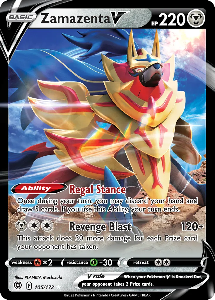 Zamazenta V — SWSH09: Brilliant Stars — Pokémon