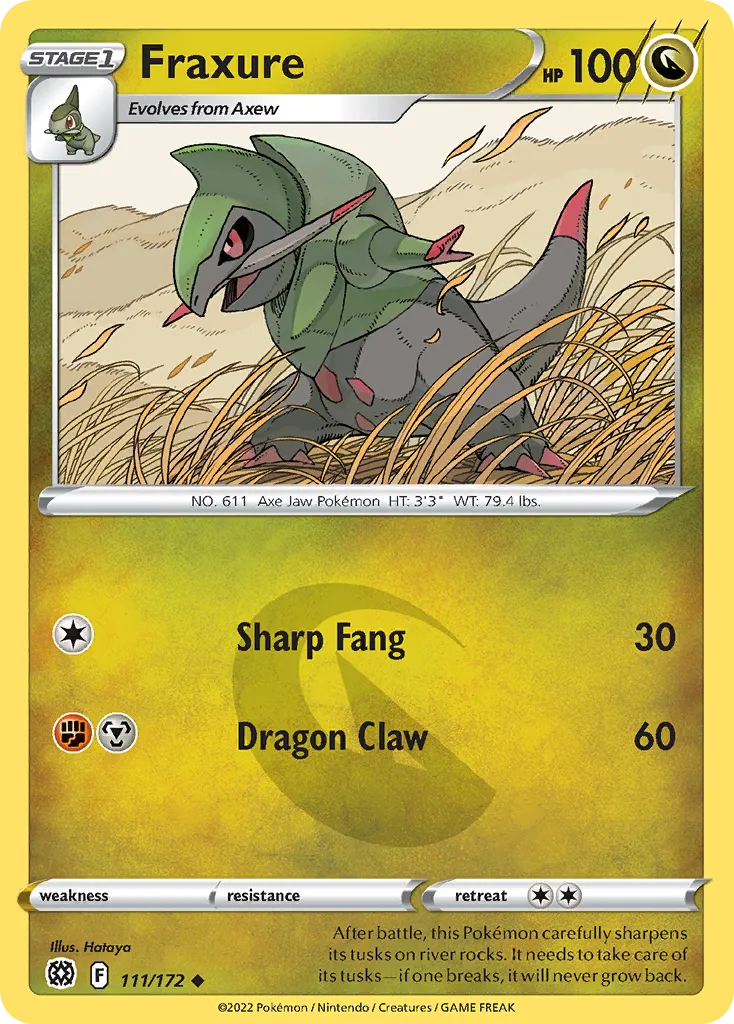 Fraxure — SWSH09: Brilliant Stars — Pokémon