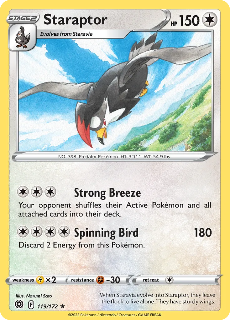 Étouraptor — SWSH09: Brilliant Stars — Pokemon