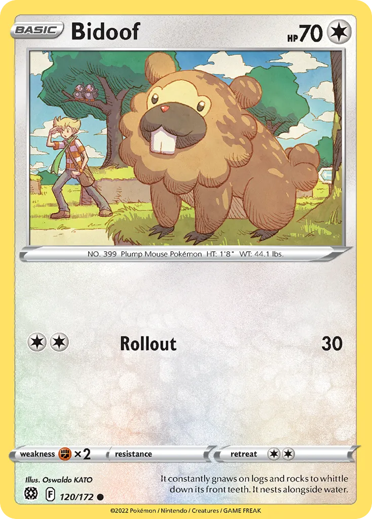 Bidoof — SWSH09: Brilliant Stars — Pokémon