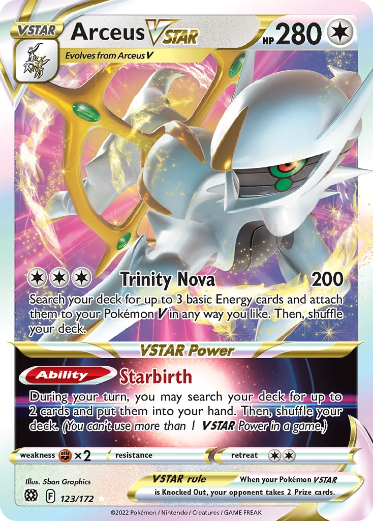 Arceus VSTAR — SWSH09: Brilliant Stars — Pokémon
