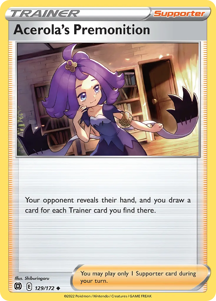 Acerola's Premonition — SWSH09: Brilliant Stars — Pokemon
