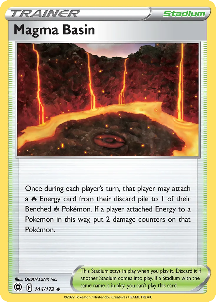 Bassin de Magma — SWSH09: Brilliant Stars — Pokémon