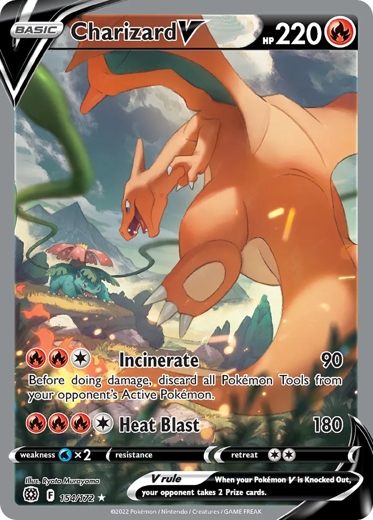 Charizard V from SWSH09: Brilliant Stars - Pokemon