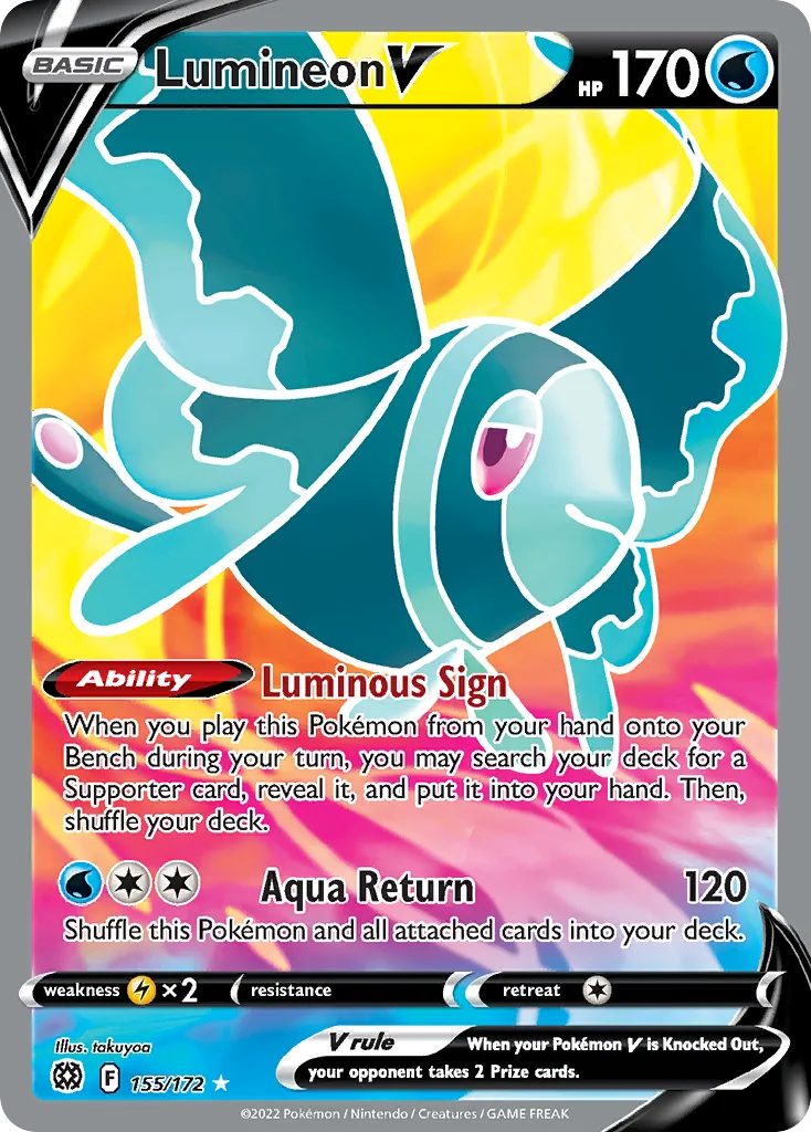 Lumineon V from SWSH09: Brilliant Stars - Pokemon
