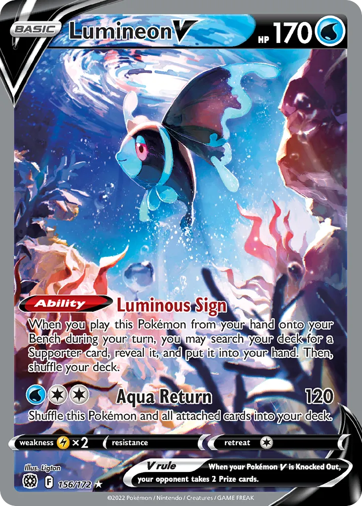Lumineon V — SWSH09: Brilliant Stars — Pokémon