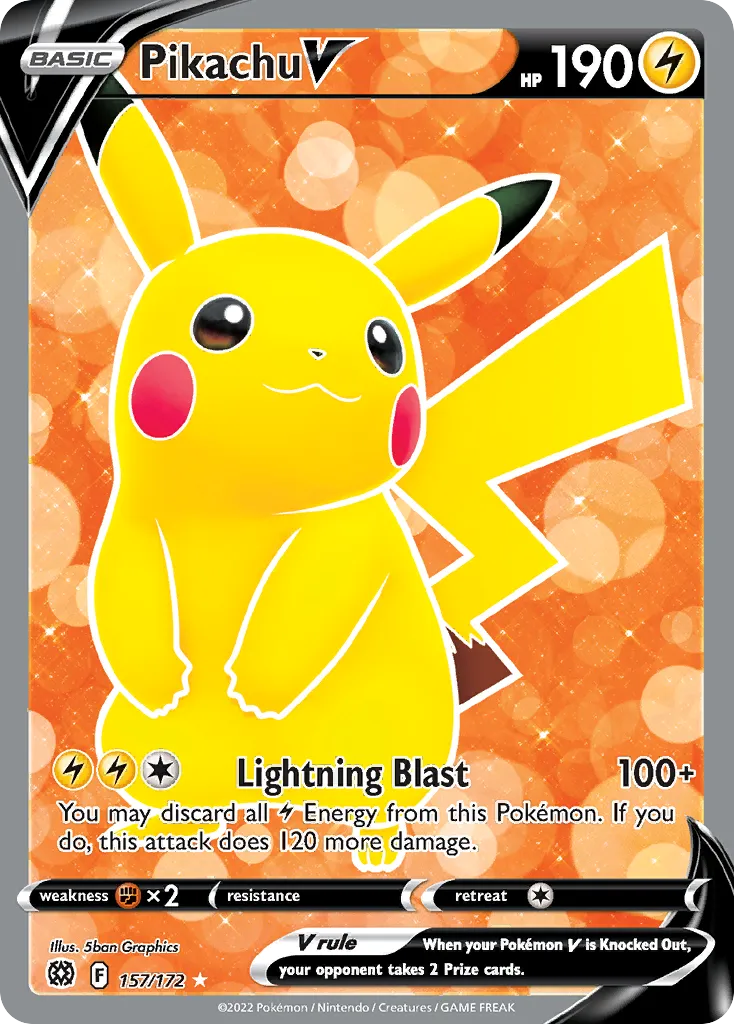 Pikachu V — SWSH09: Brilliant Stars — Pokémon