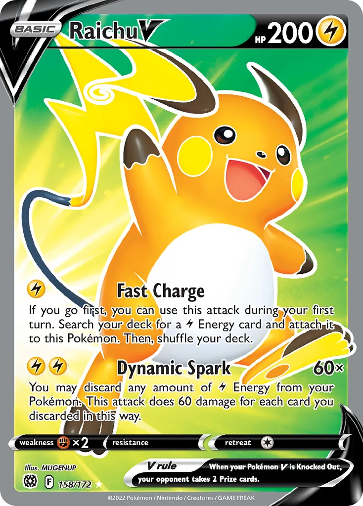 Raichu V — SWSH09: Brilliant Stars — Pokémon