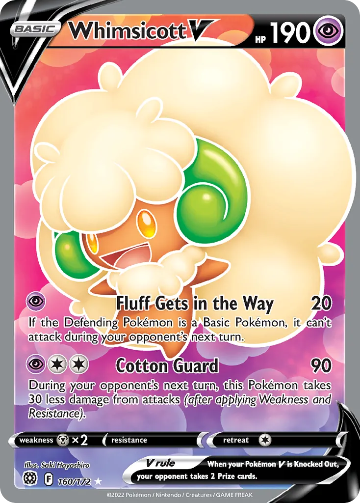 Whimsicott V — SWSH09: Brilliant Stars — Pokémon