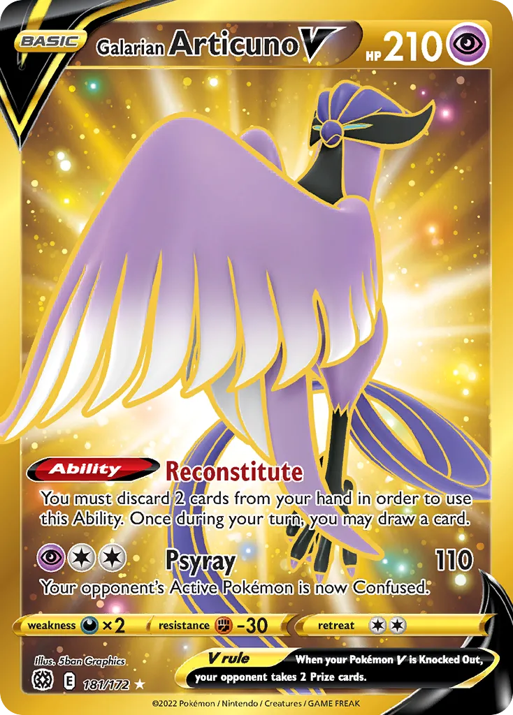 Galarian Articuno V — SWSH09: Brilliant Stars — Pokemon