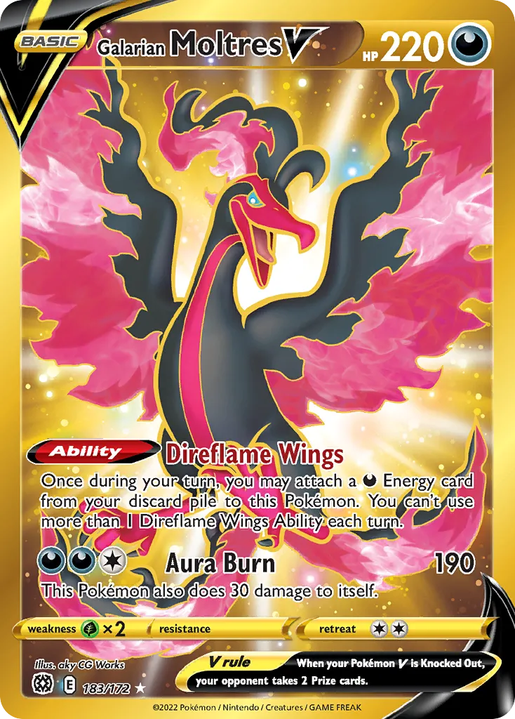 Galarian Moltres V — SWSH09: Brilliant Stars — Pokémon