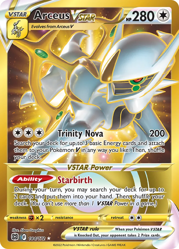 Arceus VSTAR — SWSH09: Brilliant Stars — Pokémon