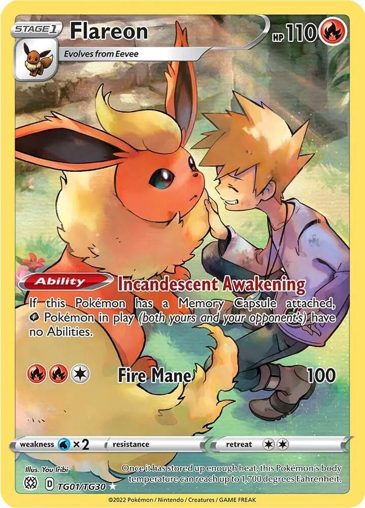 Flareon — SWSH09: Brilliant Stars Trainer Gallery — Pokémon